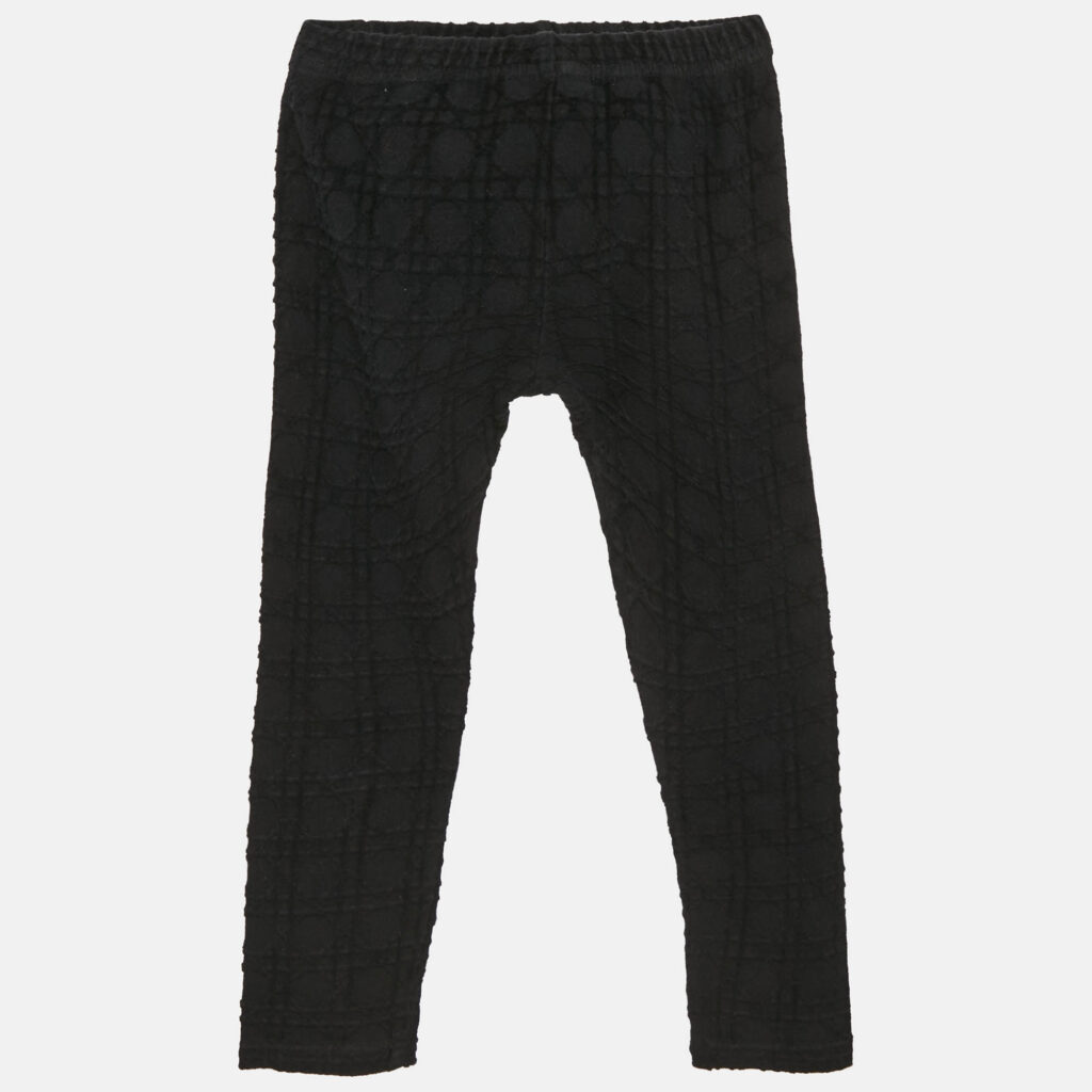 Baby Dior Black Cannage Embroidery Cotton Knit Pants 24 M Baby Dior Black Cannage Embroidery Cotton Knit Pants 24 M