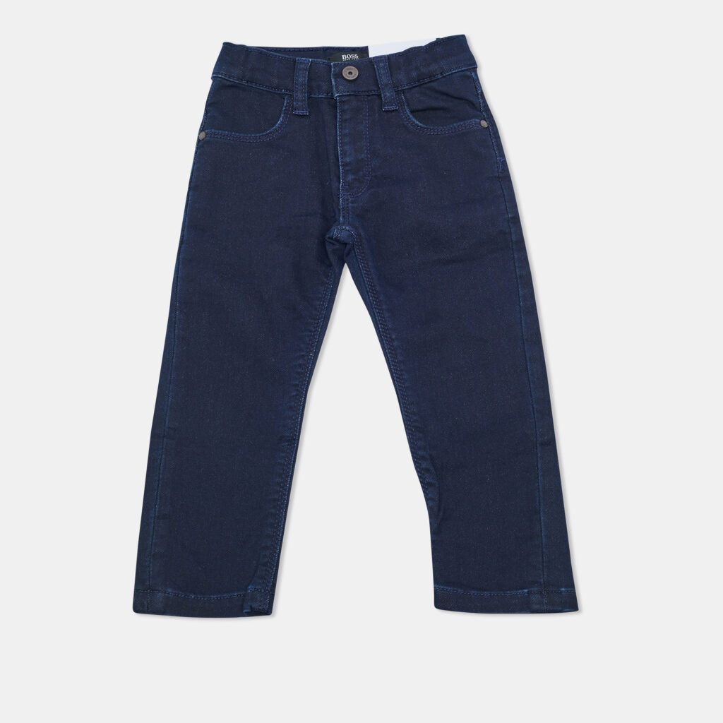 Boss By Hugo Boss Kids Navy Blue Denim Slim Fit Jeans 2 Yrs Waist 18" Boss By Hugo Boss Kids Navy Blue Denim Slim Fit Jeans 2 Yrs Waist 18"