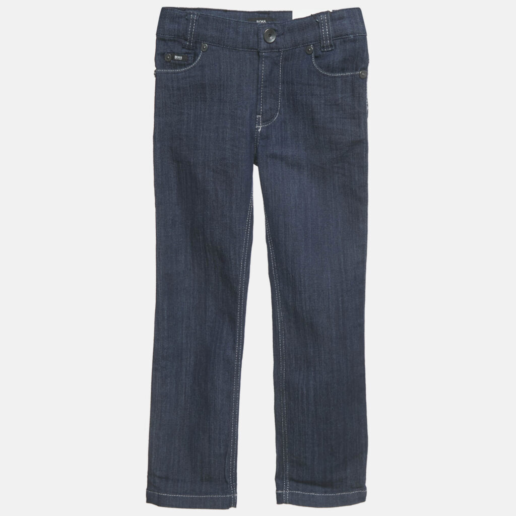Boss By Hugo Boss Kids Navy Blue Denim Long Leg Jeans 4 Yrs Waist 22" Boss By Hugo Boss Kids Navy Blue Denim Long Leg Jeans 4 Yrs Waist 22"