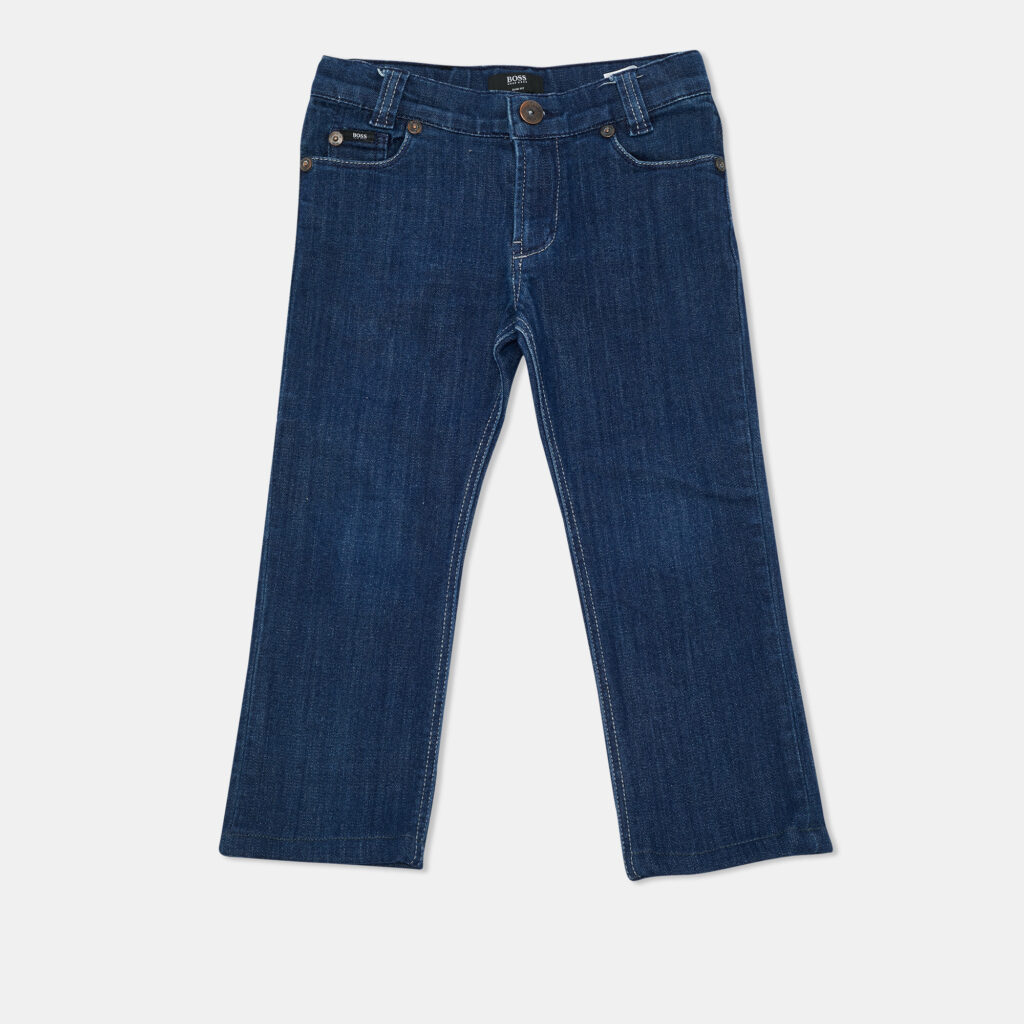 Boss By Hugo Boss Kids Navy Blue Denim Skinny Jeans 5 Yrs 21" Boss By Hugo Boss Kids Navy Blue Denim Skinny Jeans 5 Yrs 21"