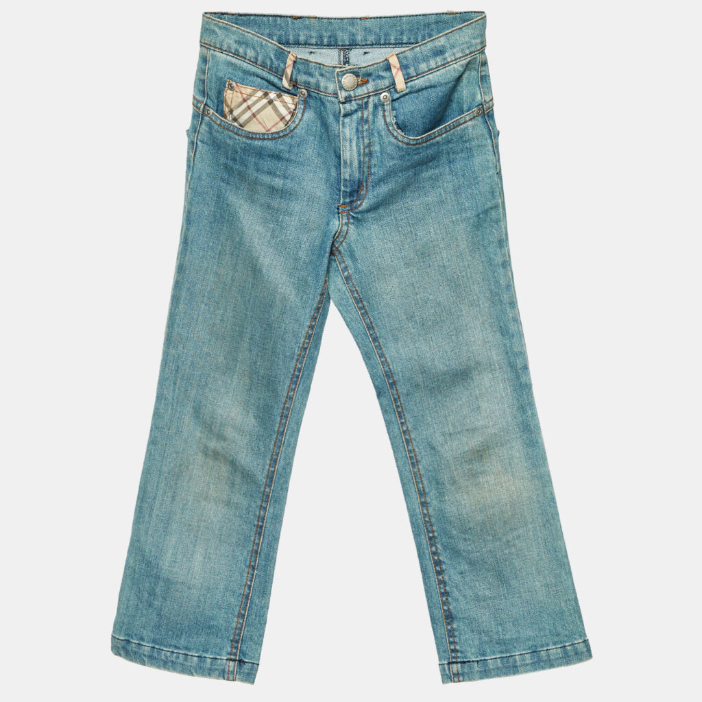 Burberry London Kids Blue Denim Kirat Jeans 6 Yrs Burberry London Kids Blue Denim Kirat Jeans 6 Yrs