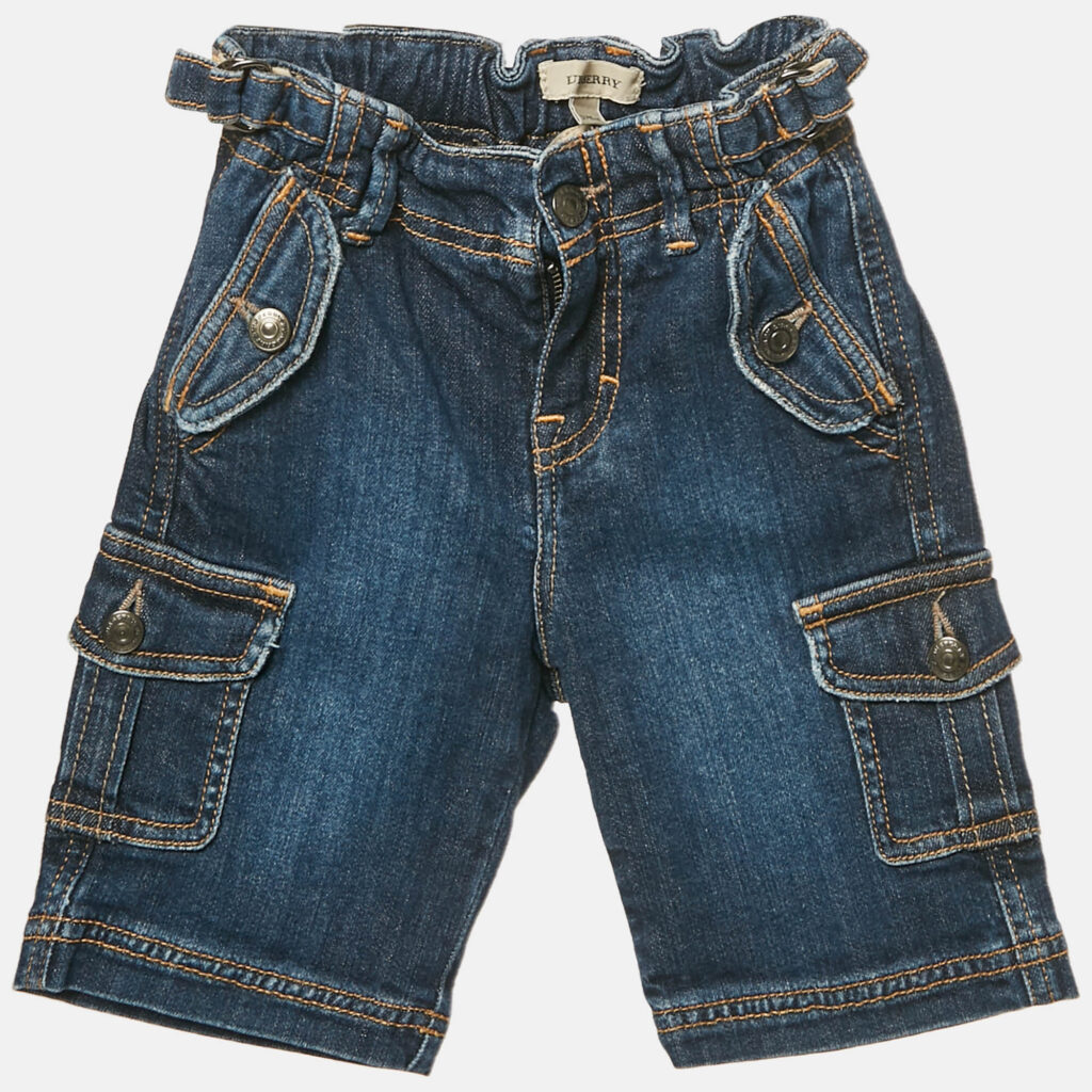 Burberry Kids Faded Denim Cargo Pants 3 Yrs Burberry Kids Faded Denim Cargo Pants 3 Yrs