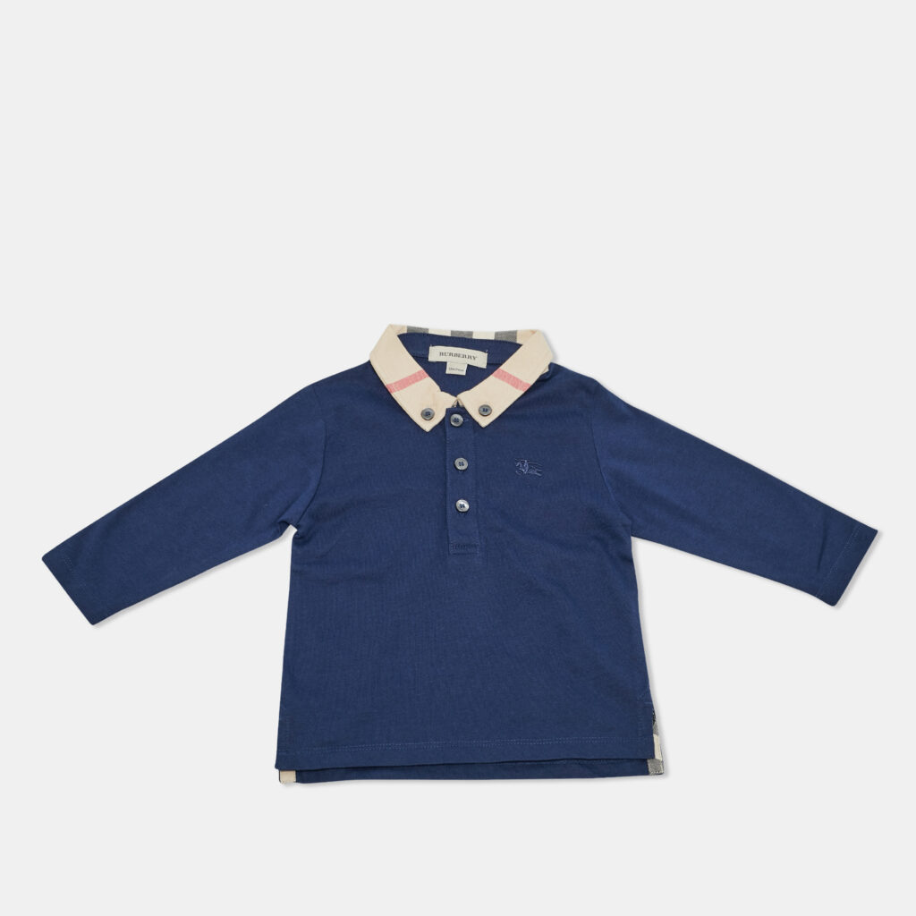 Burberry Children Blue Jersey T-Shirt 12M