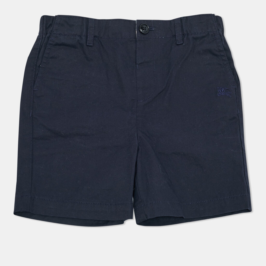 Burberry Children Navy Blue Cotton Shorts 3 Yrs Burberry Children Navy Blue Cotton Shorts 3 Yrs