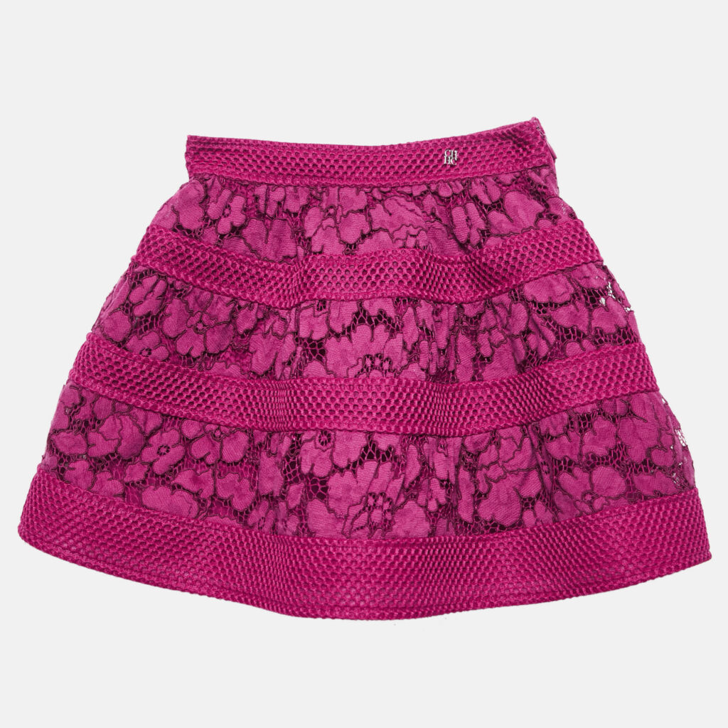 CH Carolina Herrera Kids Pink Floral Lace Mini Skirt 4 Yrs CH Carolina Herrera Kids Pink Floral Lace Mini Skirt 4 Yrs