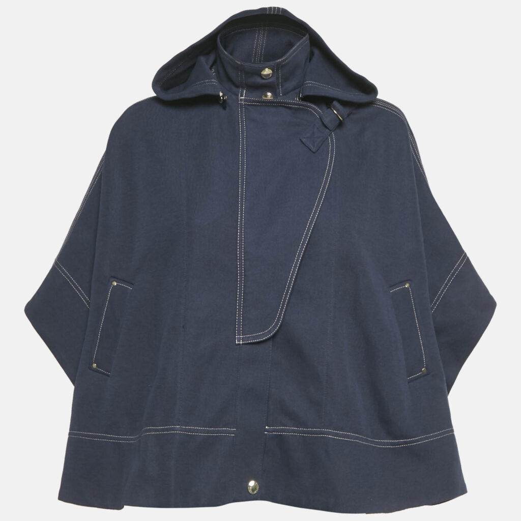 Chloe Kids Blue Cotton Hooded Top 8Yrs Chloe Kids Blue Cotton Hooded Top 8Yrs