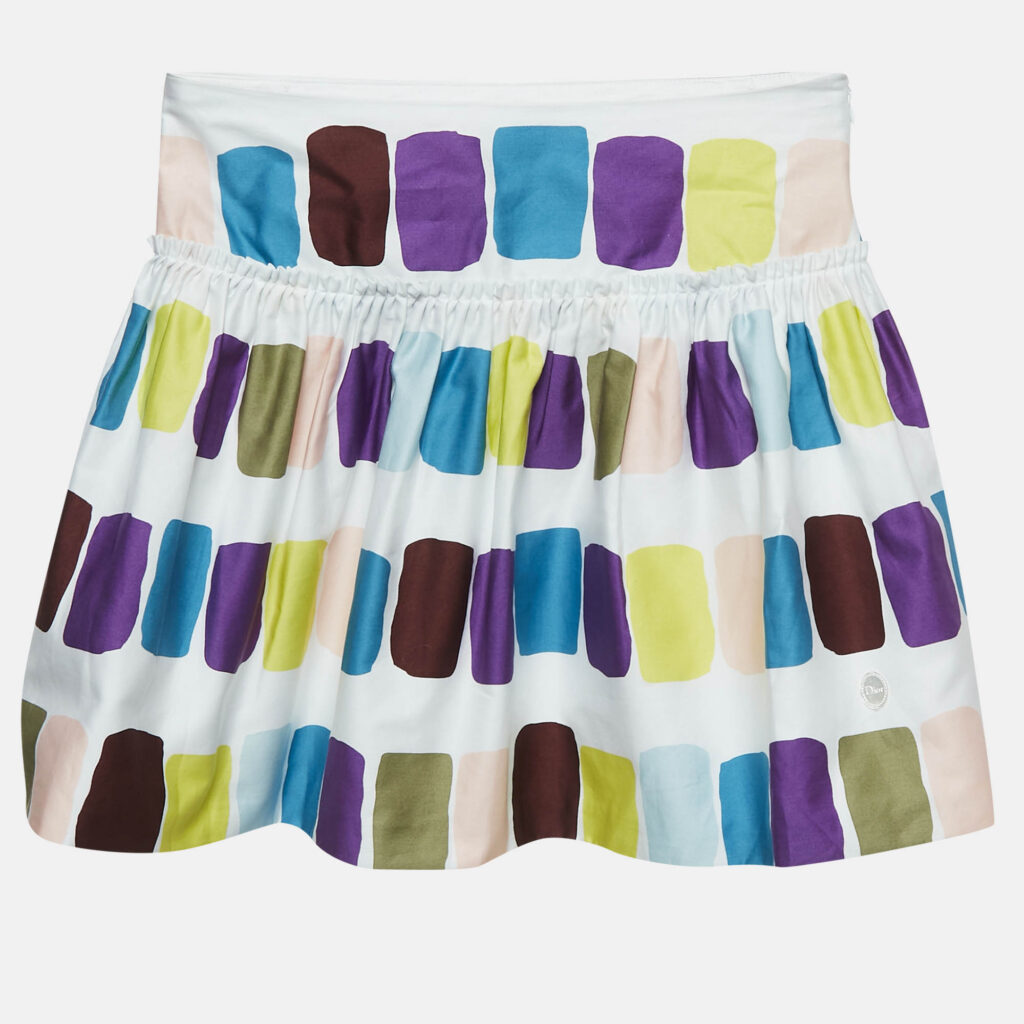 Christian Dior Kids Multicolor Printed Cotton Skirt 10 Yrs Christian Dior Kids Multicolor Printed Cotton Skirt 10 Yrs
