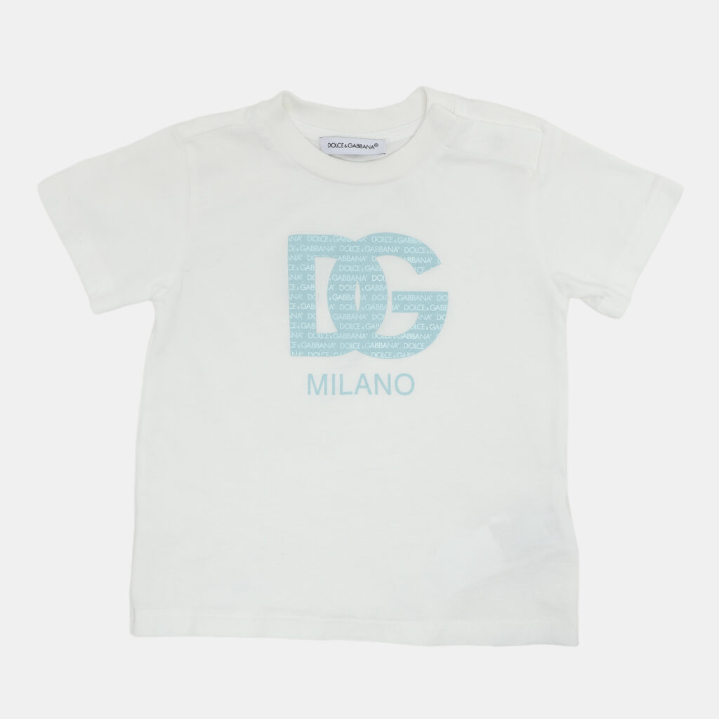 Dolce & Gabbana White Jersey Logo T-Shirt 6-9 Month Dolce & Gabbana White Jersey Logo T-Shirt 6-9 Month