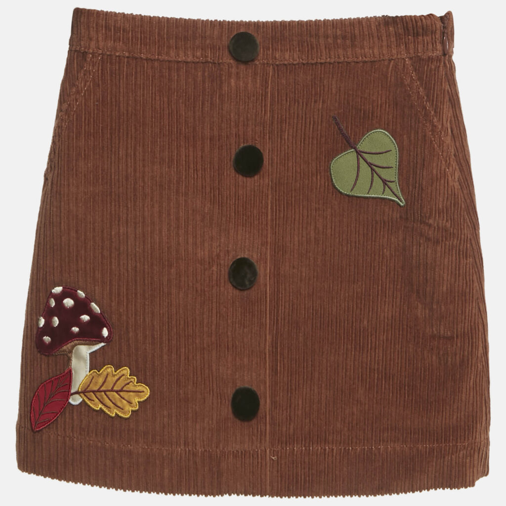 Dolce & Gabbana Kids Brown Corduroy Applique Mini Skirt 5 Yrs Dolce & Gabbana Kids Brown Corduroy Applique Mini Skirt 5 Yrs