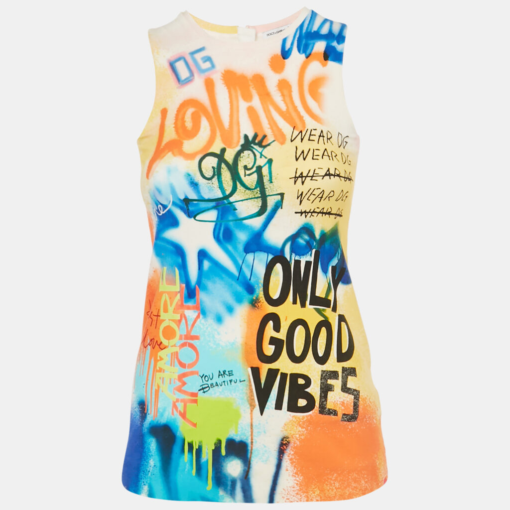 Dolce & Gabbana Kids Orange Printed Jersey A-Line Short Dress 6 Yrs Dolce & Gabbana Kids Orange Printed Jersey A-Line Short Dress 6 Yrs