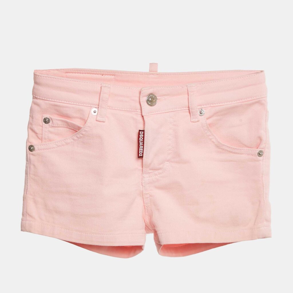 Dsquared2 Kids Pink Denim Junior Mädchen Shorts 8Yrs Dsquared2 Kids Pink Denim Junior Mädchen Shorts 8Yrs