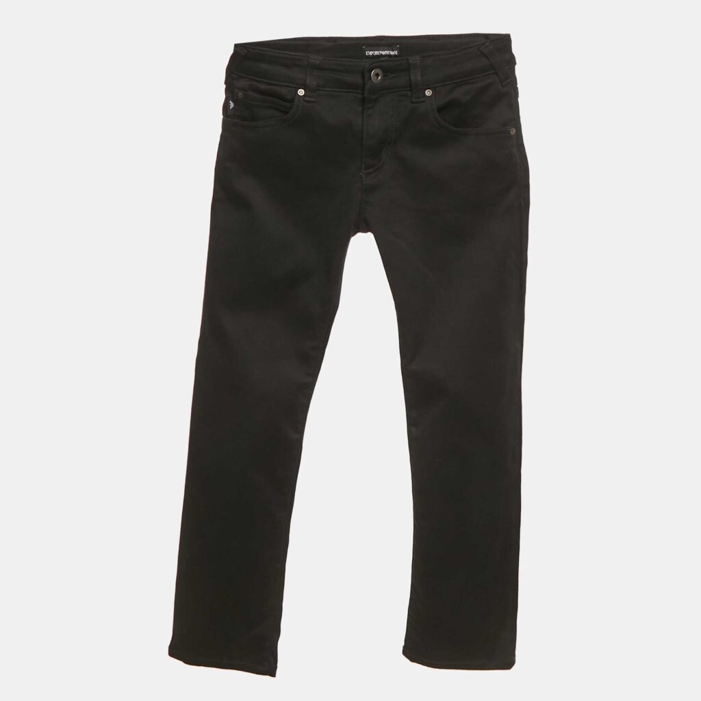 Emporio Armani Kids Black Denim Skinny Jeans 8 Yrs Waist 24" Emporio Armani Kids Black Denim Skinny Jeans 8 Yrs Waist 24"