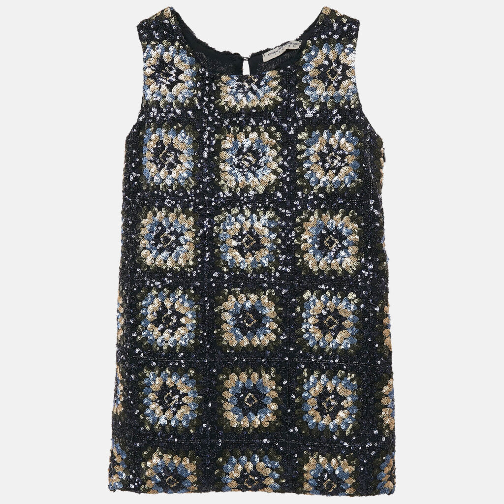 Ermanno Scervino Junior Navy Blue Sequin Sleeveless Dress 6 Yrs Ermanno Scervino Junior Navy Blue Sequin Sleeveless Dress 6 Yrs