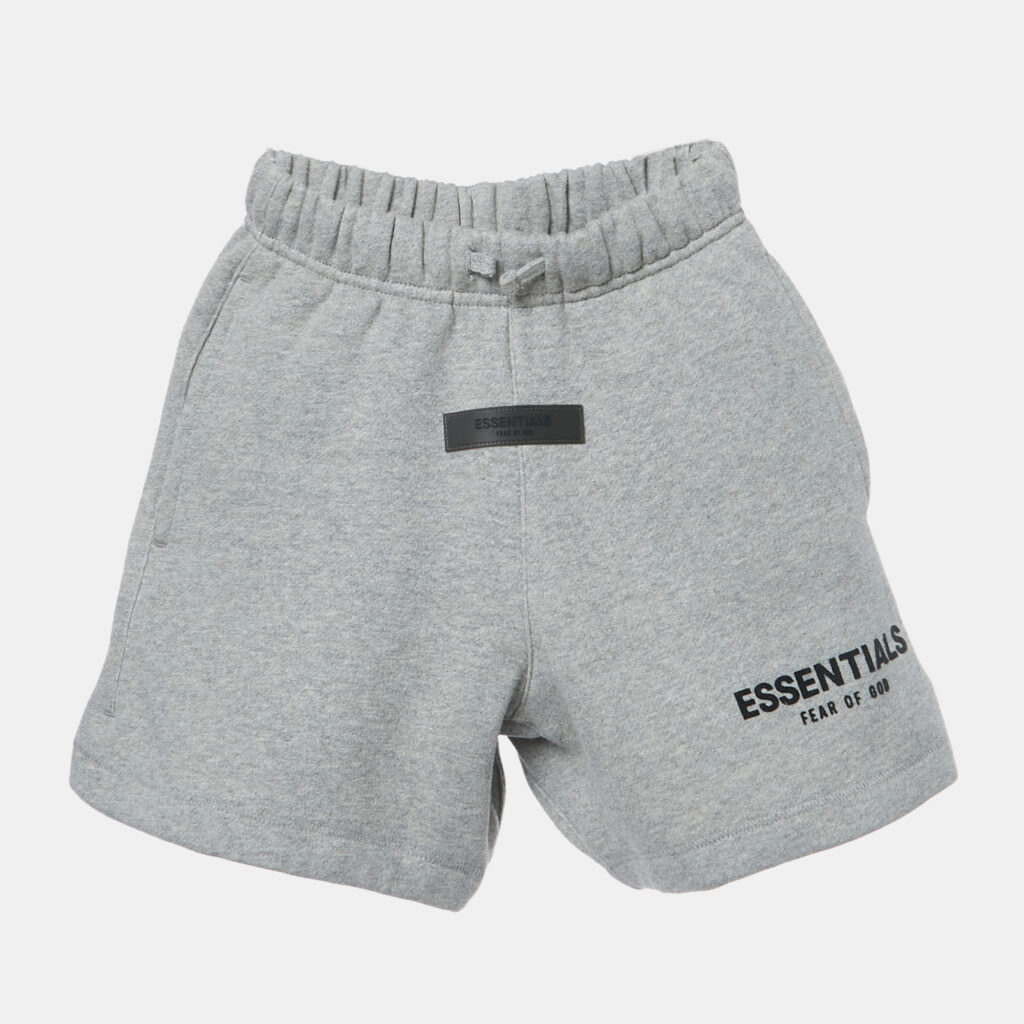 Fear of God Grey Logo Applique Cotton Shorts 6-7Yrs Fear of God Grey Logo Applique Cotton Shorts 6-7Yrs