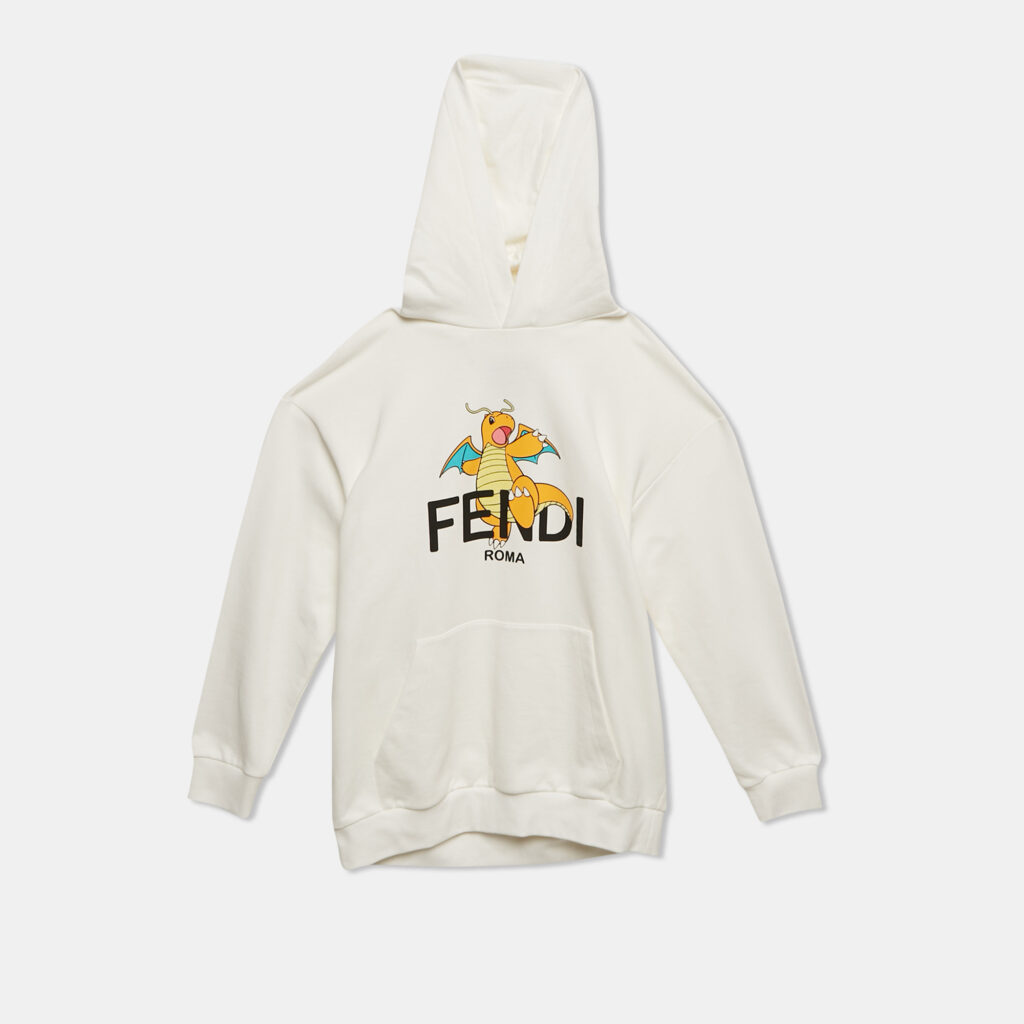 Fendi x FRGMT x Pokémon White Printed Cotton Hoodie 12 Yrs