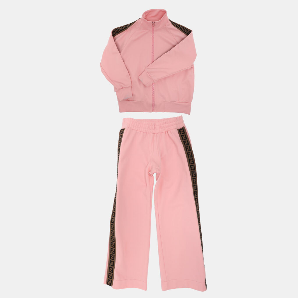 Fendi Kids Pink Jersey Track Tracksuit 8 Yrs Fendi Kids Pink Jersey Track Tracksuit 8 Yrs