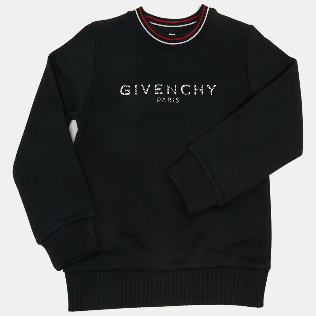 Givenchy Kids Black Side Logo Cotton Sweatpants Set 6Yrs