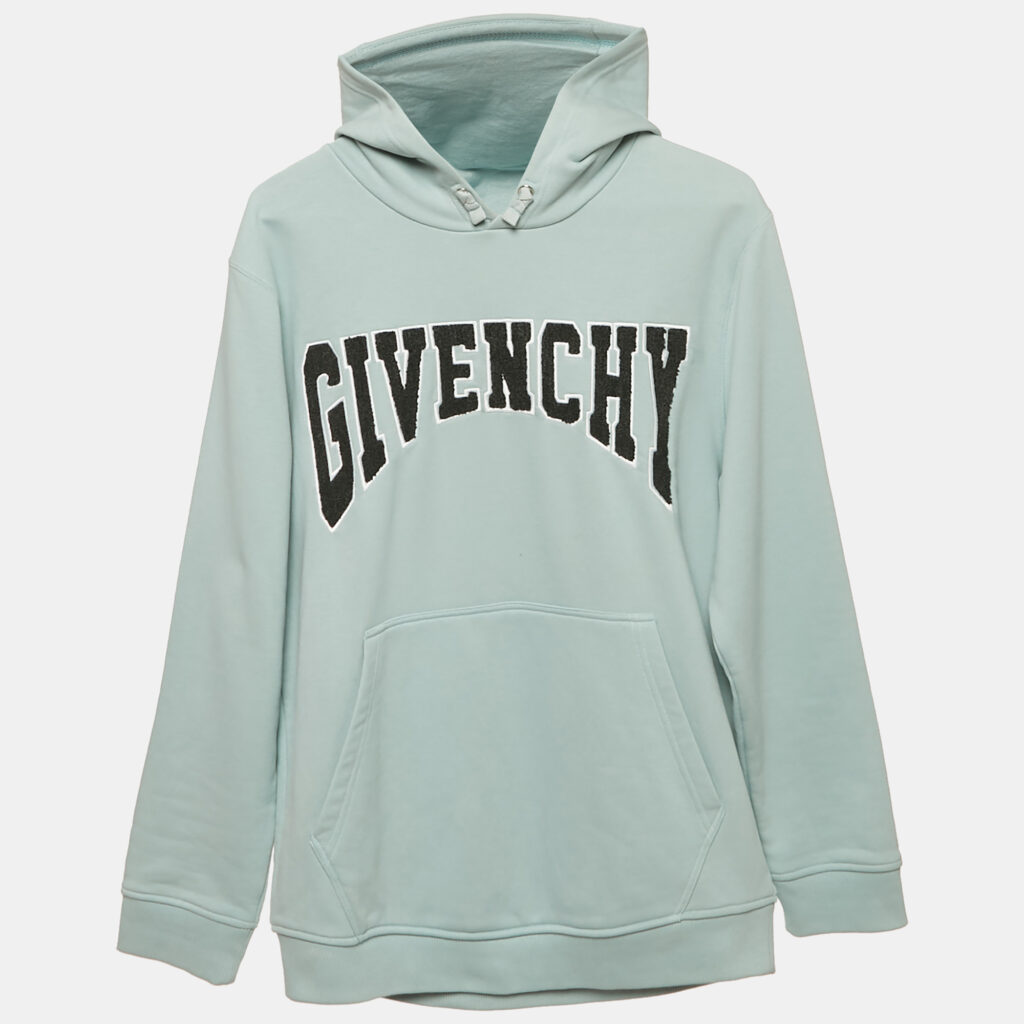 luxury-kids-givenchy-used-boys-p1186240-002-1.jpg Givenchy Kids Blue Logo Embroidered Hoodie 12+ Yrs