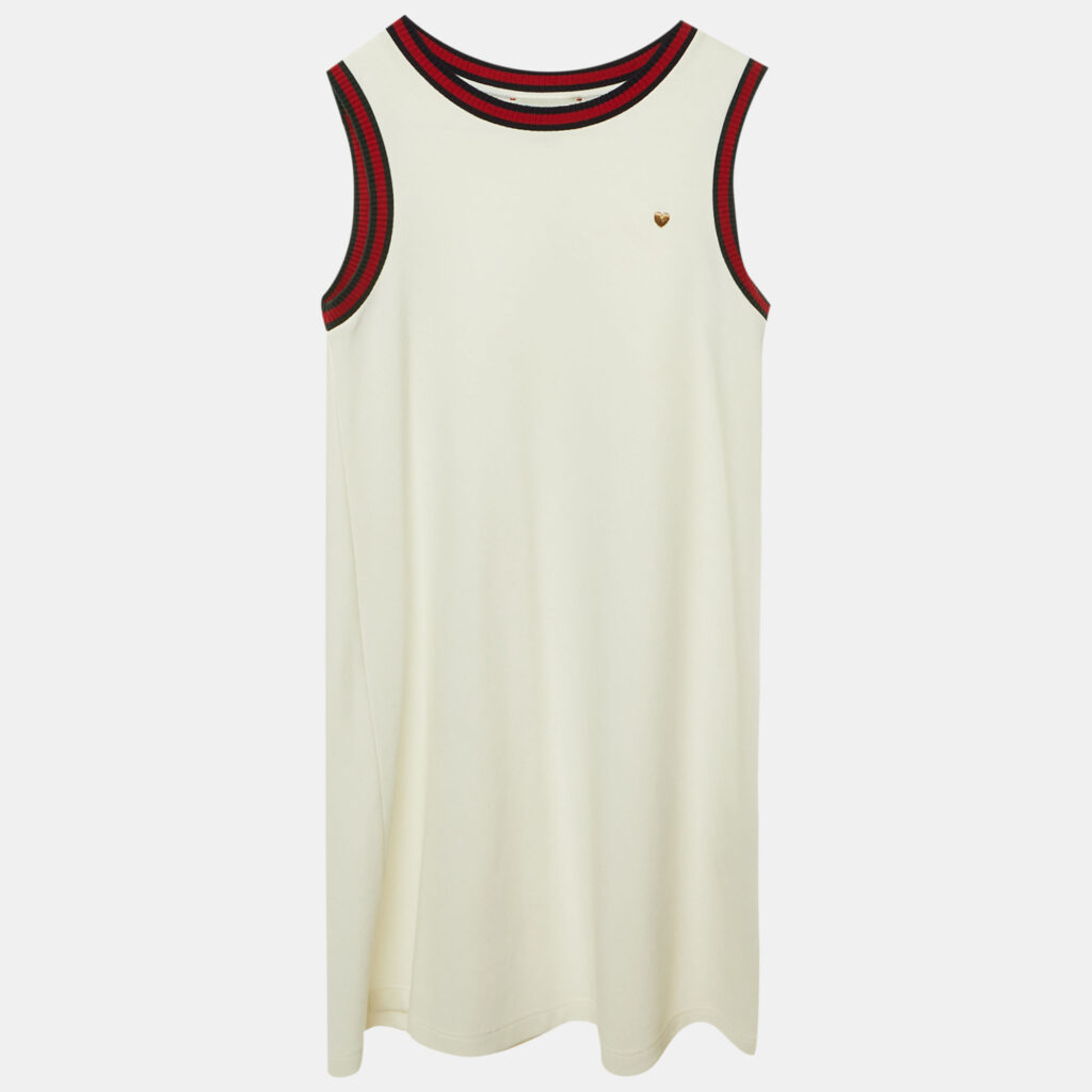 Gucci Kids White Jersey Sleeveless Dress Size 12 Yrs Gucci Kids White Jersey Sleeveless Dress Size 12 Yrs