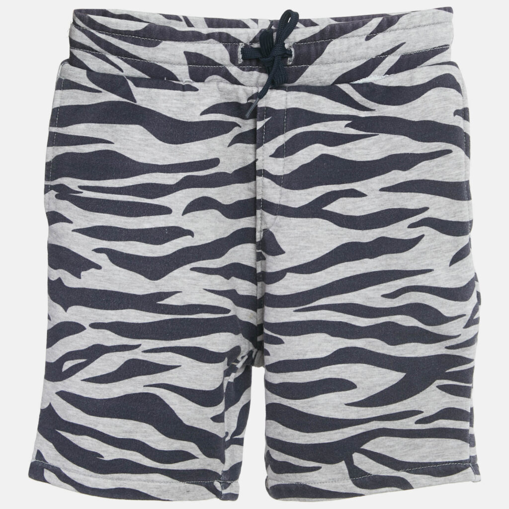 Kenzo kids Grey /Navy Blue Tiger Striped Cotton Drawstring Shorts 8Yrs Kenzo kids Grey /Navy Blue Tiger Striped Cotton Drawstring Shorts 8Yrs