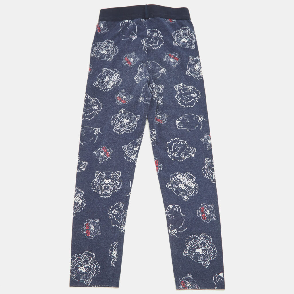 Kenzo Kids Blue Logo Print Jersey Leggings 5Yrs Kenzo Kids Blue Logo Print Jersey Leggings 5Yrs