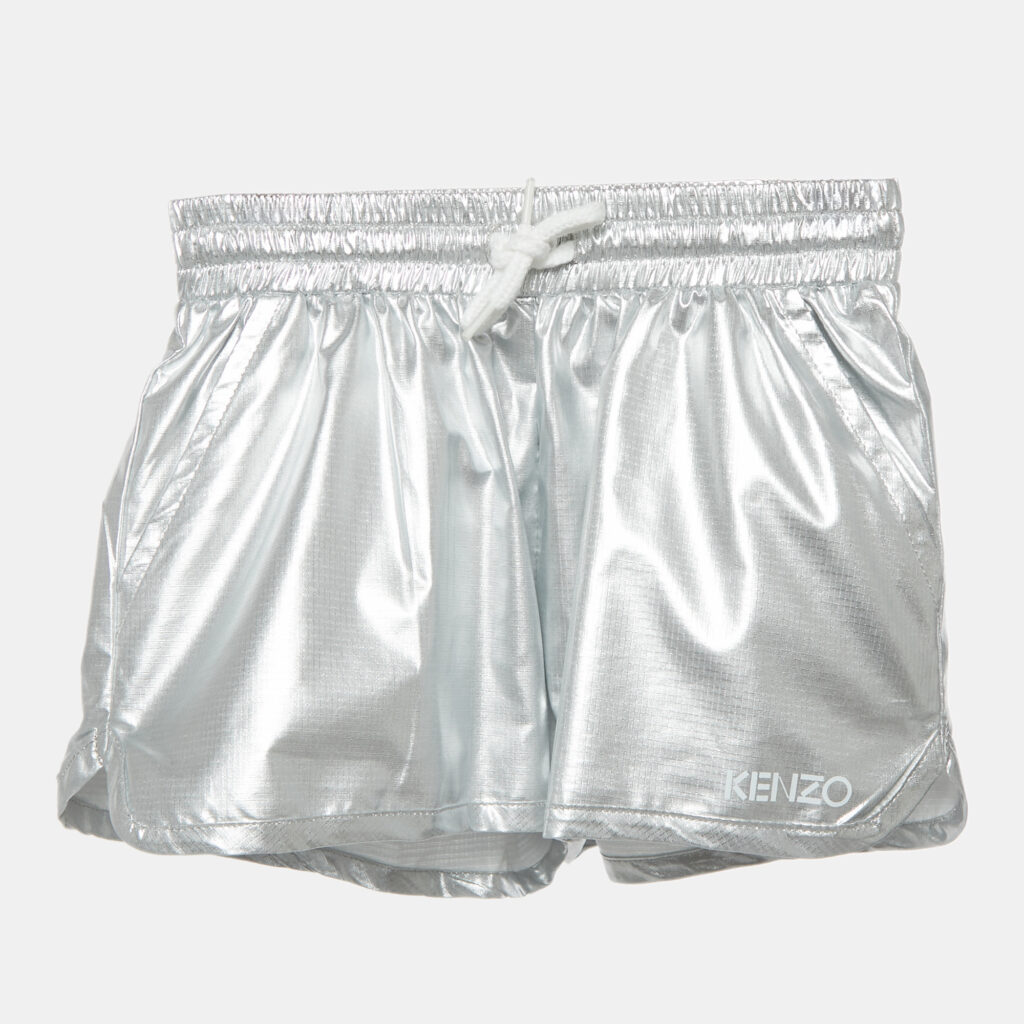 Kenzo Kids Metallic Coated Synthetic Drawstring Shorts 6Yrs Kenzo Kids Metallic Coated Synthetic Drawstring Shorts 6Yrs