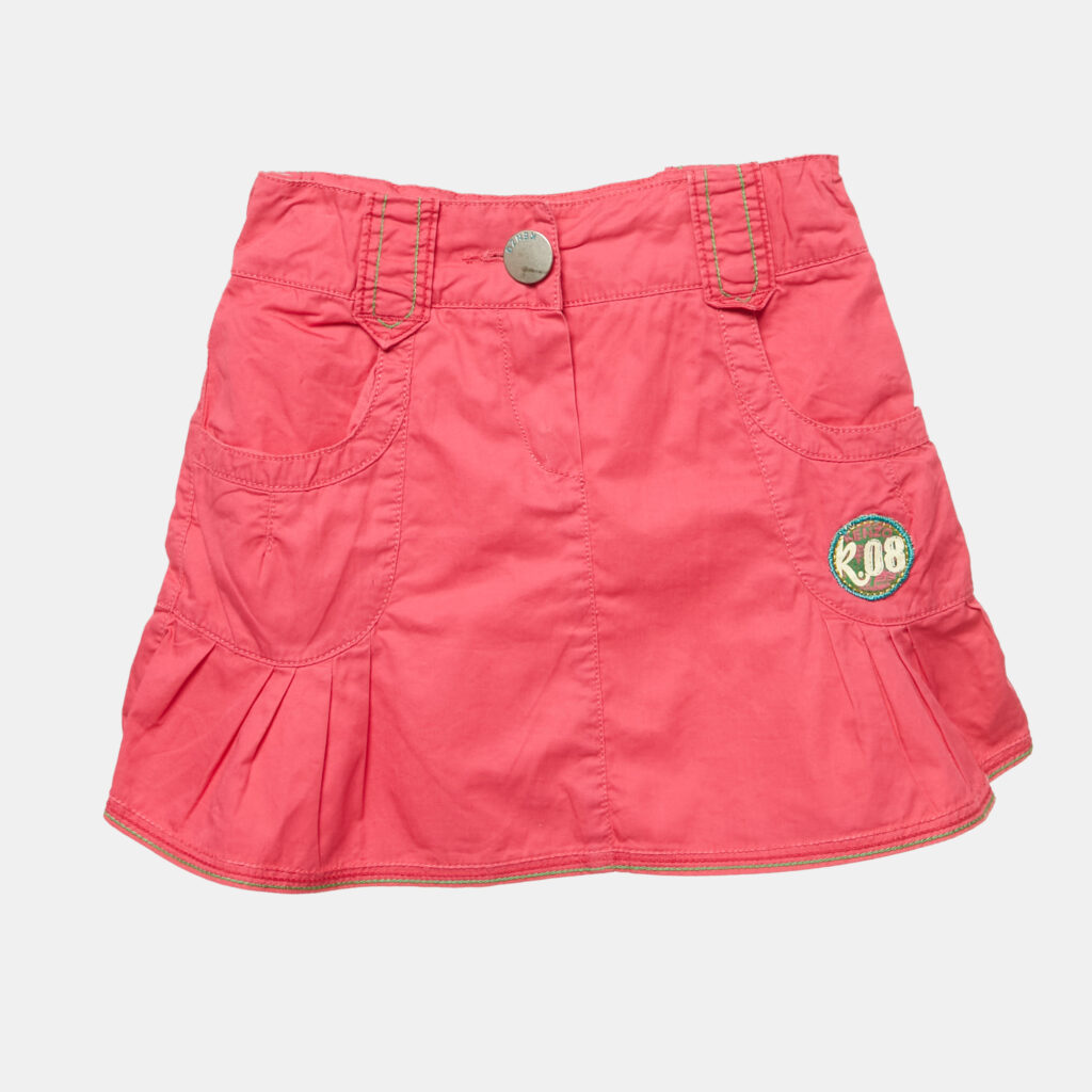 Kenzo Kids Pink Cotton Pleated Mini Skirt 5Yrs Kenzo Kids Pink Cotton Pleated Mini Skirt 5Yrs