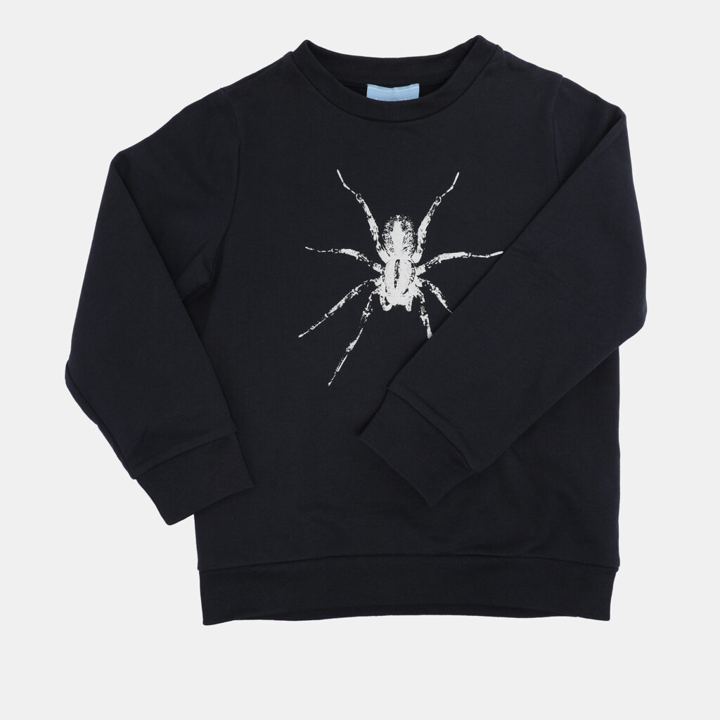 Lanvin Navy Blue Spider Print Jersey Sweater 4 Yrs