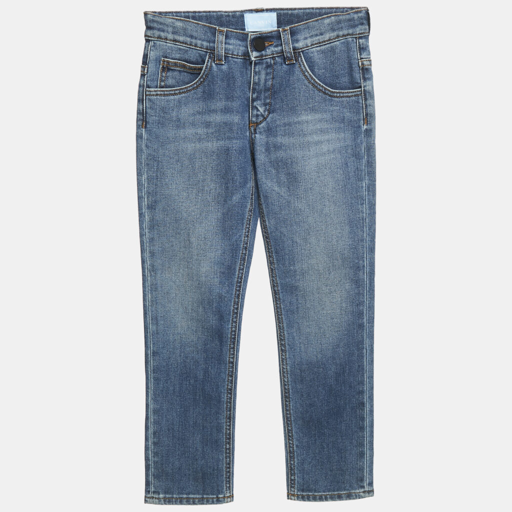 Lanvin Kids Blue Denim Skinny Jeans 8 Yrs Waist 22' Lanvin Kids Blue Denim Skinny Jeans 8 Yrs Waist 22'