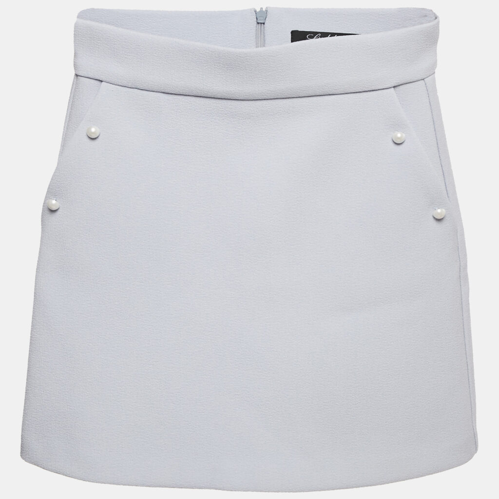 Little Lady Empire Kids Blue Pearl Detail Skylar Skirt 8Yrs