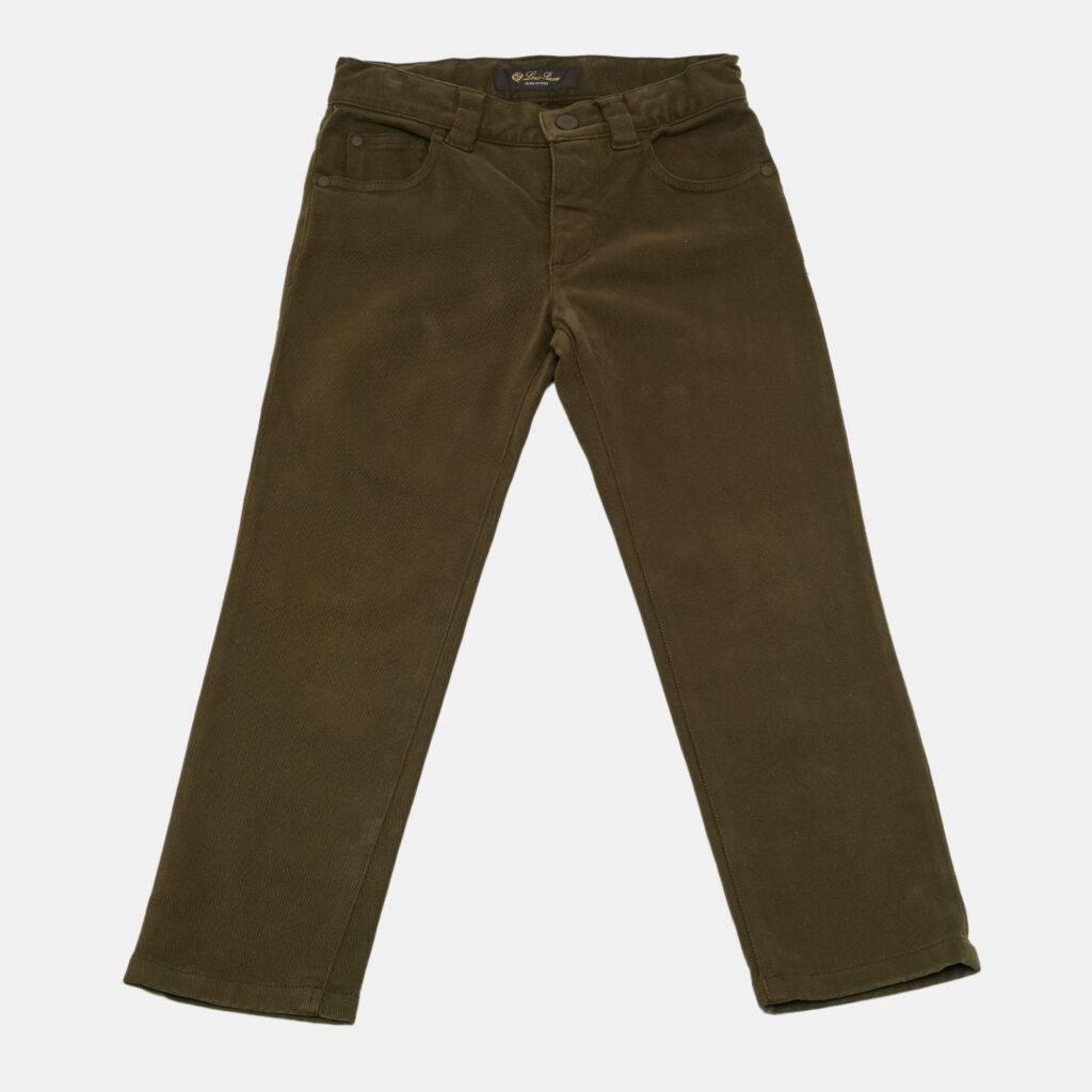 Loro Piana Kids Green Cotton Drill Jeans 6Yrs/Waist 22" Loro Piana Kids Green Cotton Drill Jeans 6Yrs/Waist 22"