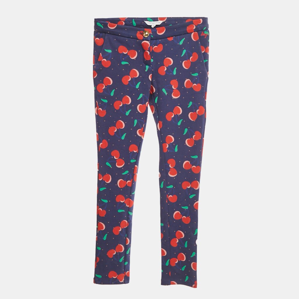 Little Marc Jacobs Blue Hearts Print Cotton Pants 8Yrs