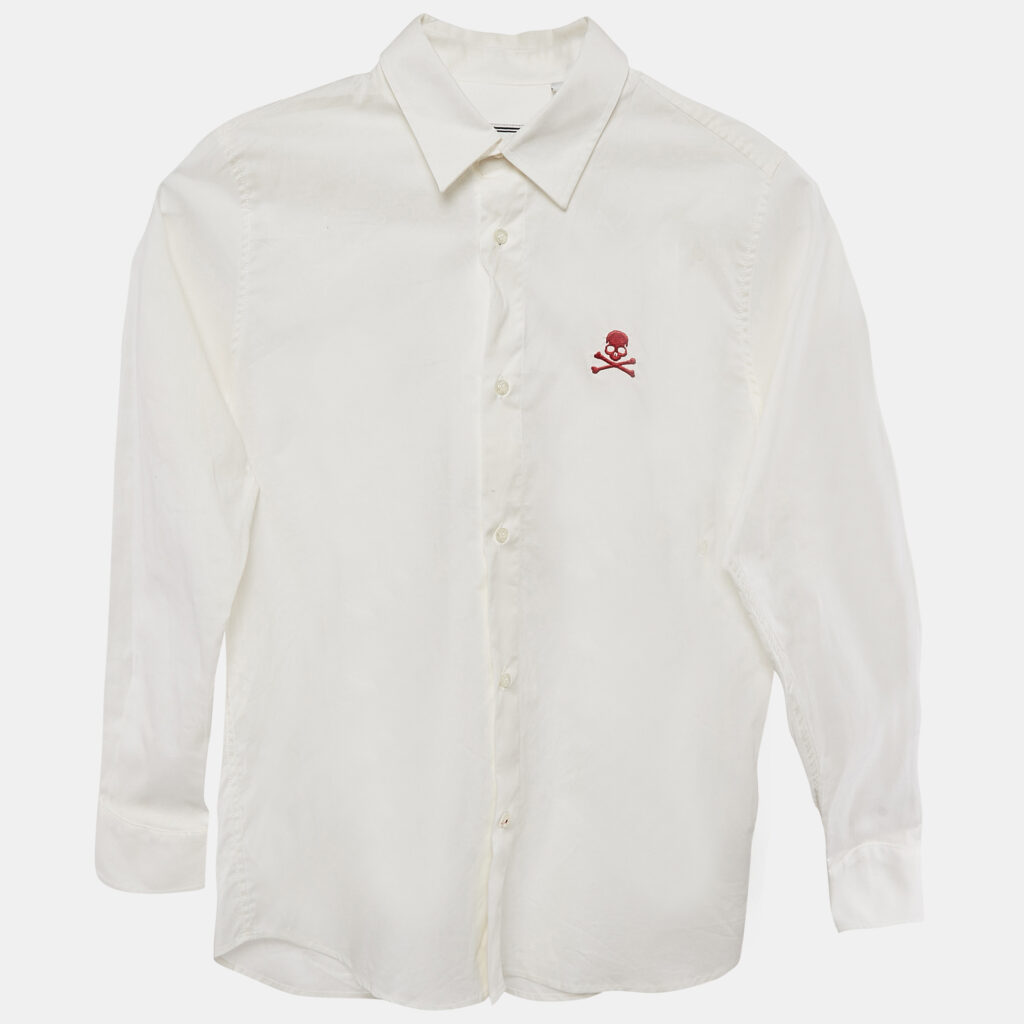 Philipp Plein Junior White Cotton Little Boss Shirt 10 Yrs Philipp Plein Junior White Cotton Little Boss Shirt 10 Yrs