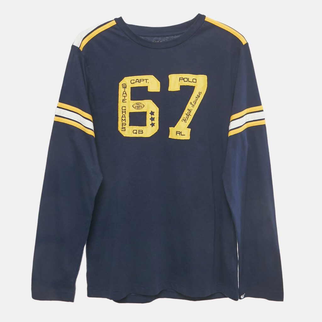 Polo Ralph Lauren Boys Blue Applique Jersey T-Shirt 14-16 Yrs Polo Ralph Lauren Boys Blue Applique Jersey T-Shirt 14-16 Yrs