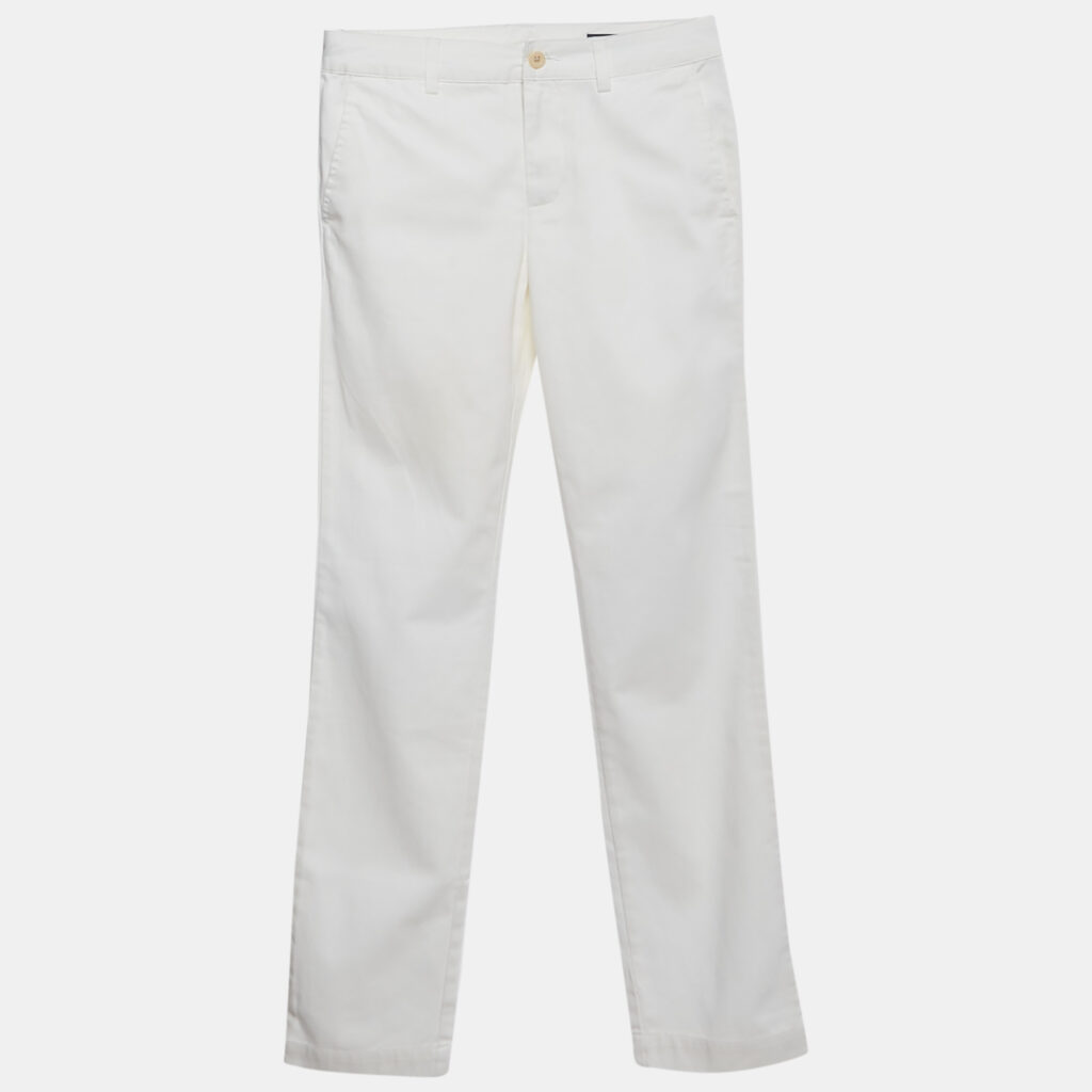 Polo Ralph Lauren Boys White Cotton Skinny Preppy Pants 12 Yrs Polo Ralph Lauren Boys White Cotton Skinny Preppy Pants 12 Yrs