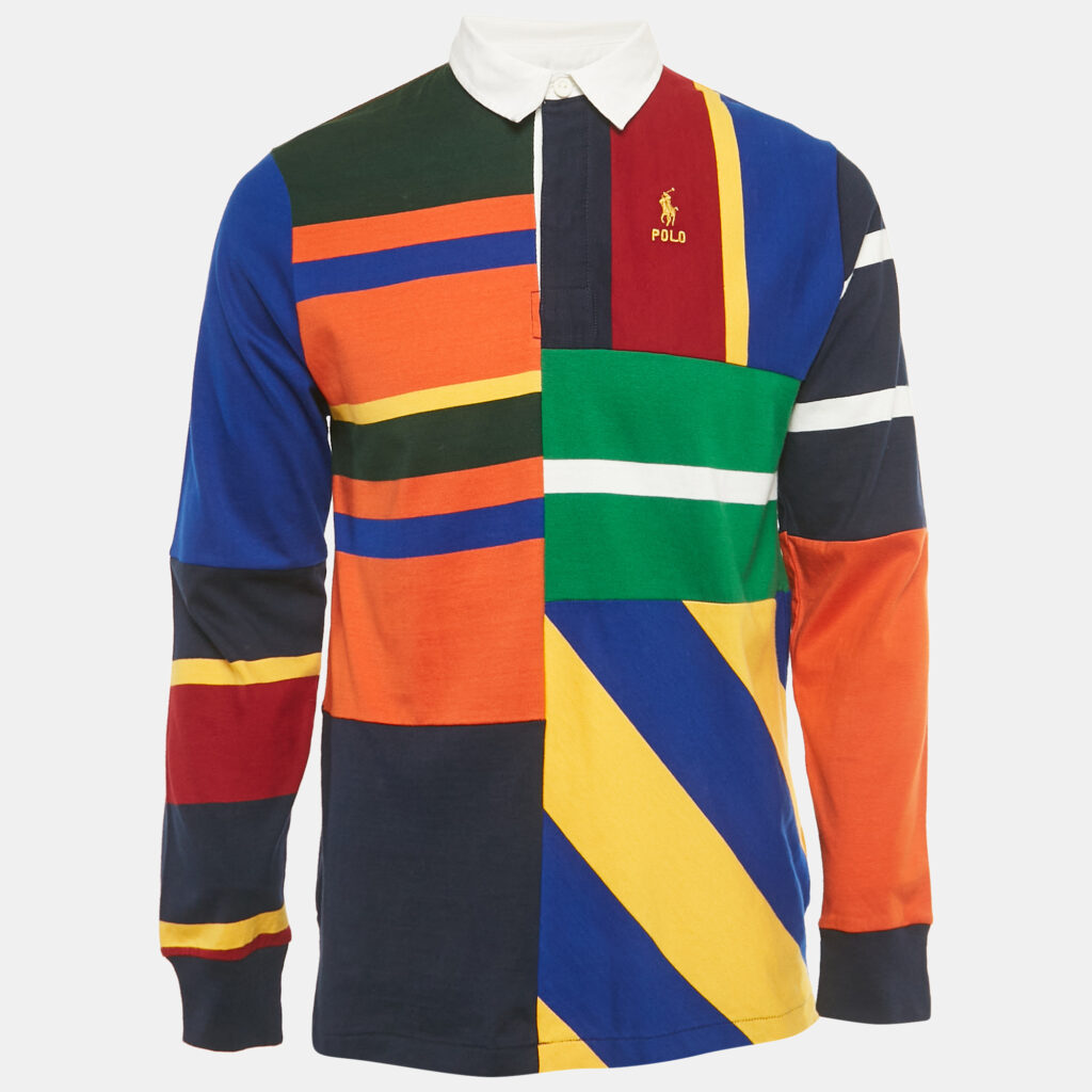 Polo Ralph Lauren Boys Multicolor Printed Jersey Polo T-Shirt XL/18-20Yrs