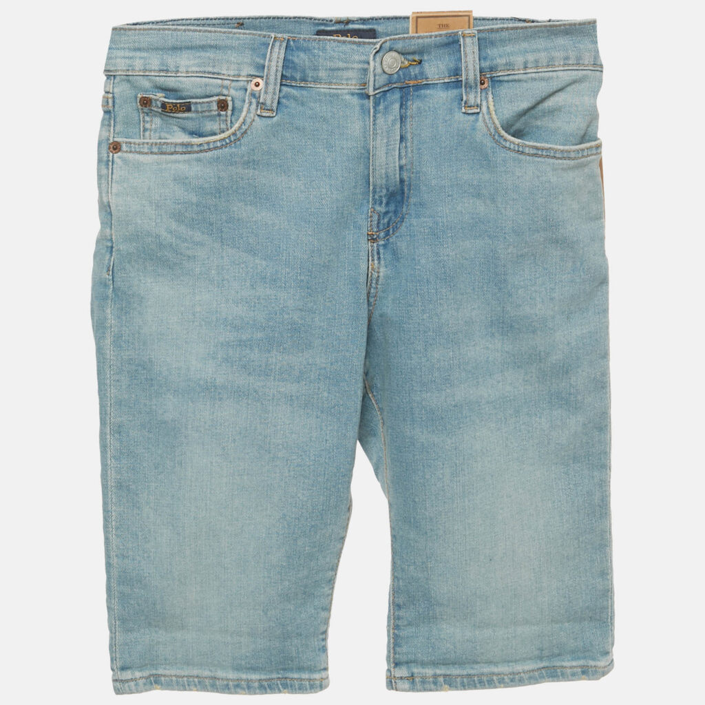 Polo Ralph Lauren Kids Blue Denim Sullivan Slim Shorts 14Yrs/Waist 26" Polo Ralph Lauren Kids Blue Denim Sullivan Slim Shorts 14Yrs/Waist 26"