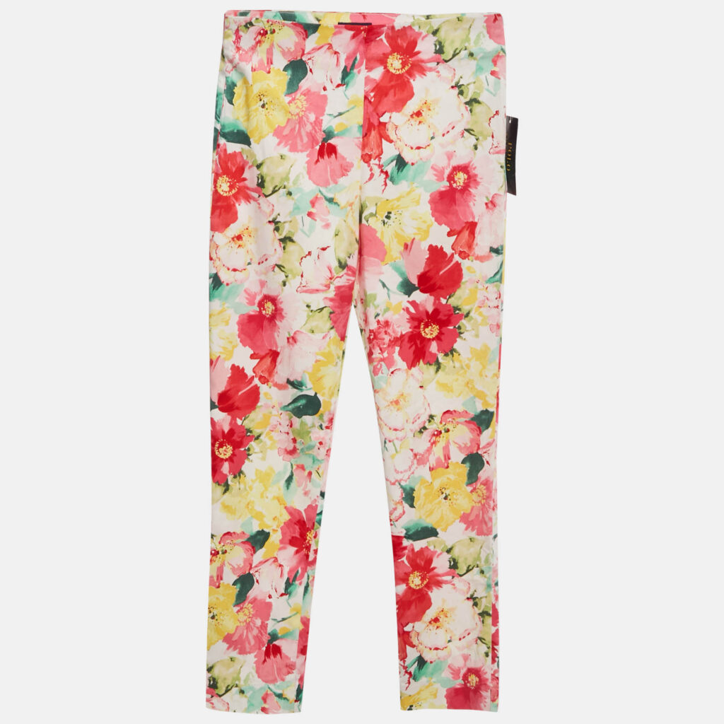 Polo Ralph Lauren Kids Multicolor Floral Print Cotton Pants 14Yrs