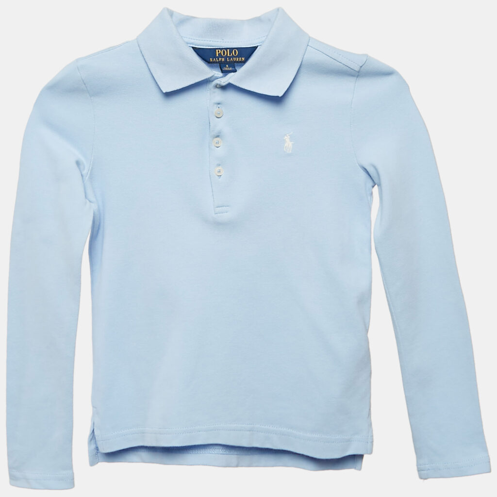 Polo Ralph Lauren Kids Blue Cotton Pique Polo T-Shirt 6 Yrs Polo Ralph Lauren Kids Blue Cotton Pique Polo T-Shirt 6 Yrs