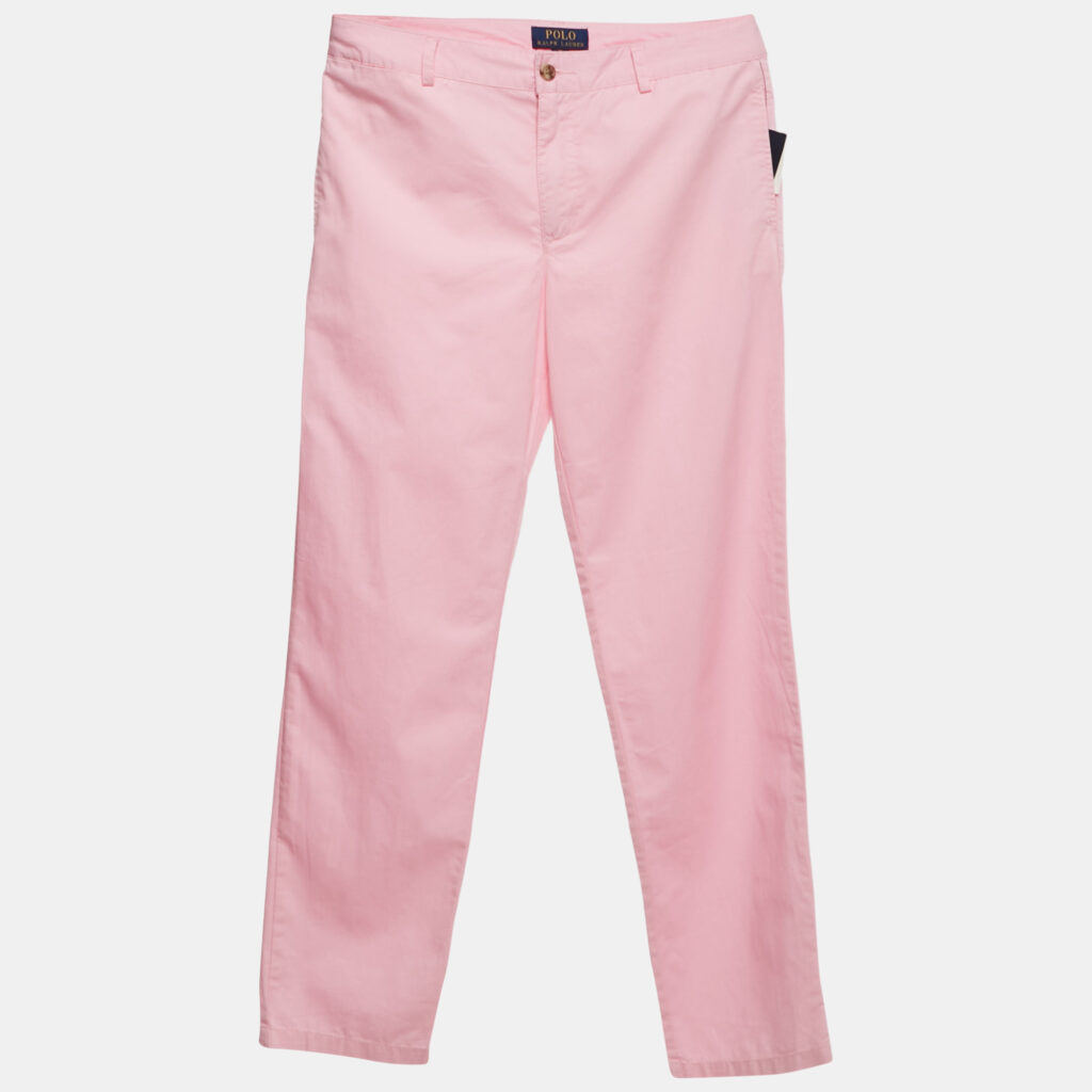 Polo Ralph Lauren Boys Pink Logo Embroidered Cotton Trousers 20 Yrs Polo Ralph Lauren Boys Pink Logo Embroidered Cotton Trousers 20 Yrs