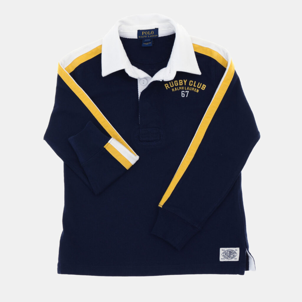 Polo Ralph Lauren Kids Blue Rugby Jersey Polo T-Shirt 2Yrs