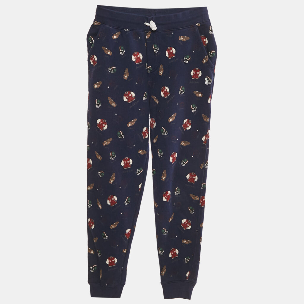 luxury-kids-polo-ralph-lauren-used-boys-p1239885-001.jpg Polo Ralph Lauren Boys Navy Blue Baseball Print Cotton Sweatpants M/10-12Yrs