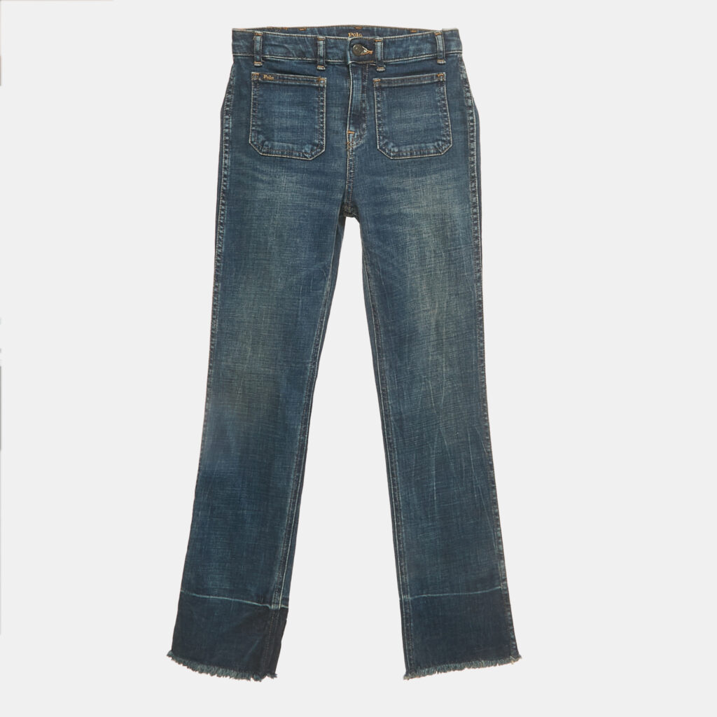 Polo Ralph Lauren Navy Blue Denim Jenn Flare Jeans 14 Yrs Polo Ralph Lauren Navy Blue Denim Jenn Flare Jeans 14 Yrs