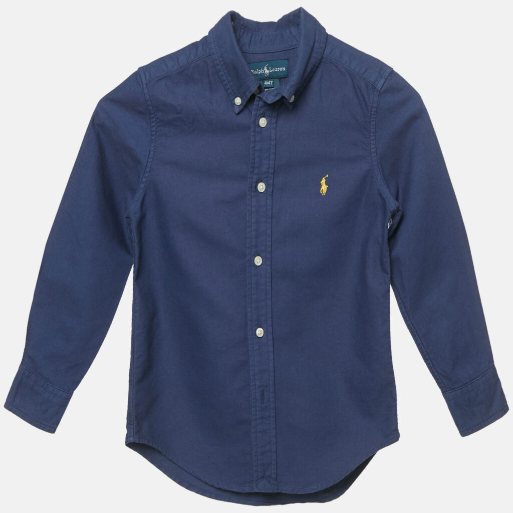 Ralph Lauren Kids Blue Cotton Button Down Shirt 4 Yrs Ralph Lauren Kids Blue Cotton Button Down Shirt 4 Yrs