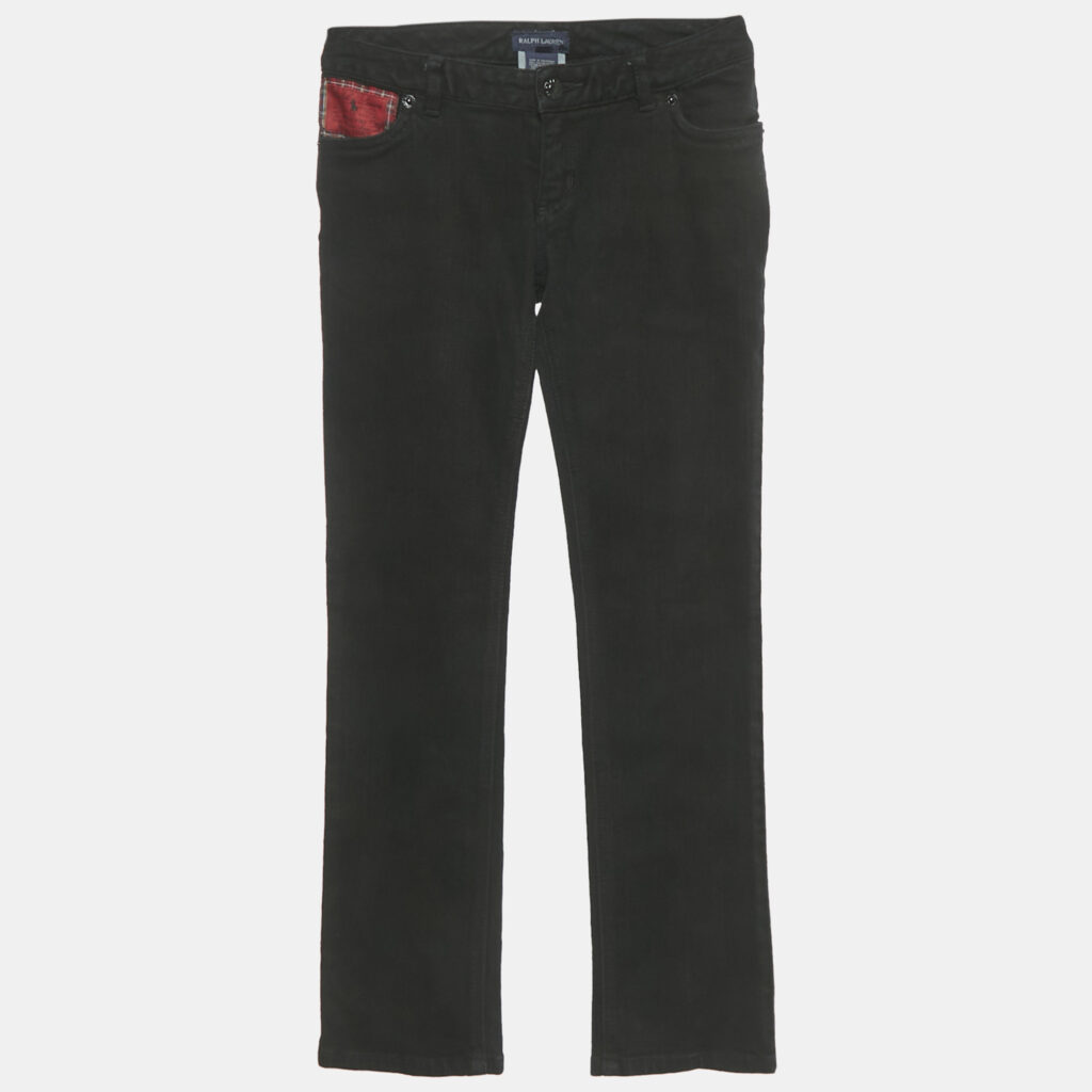 Ralph Lauren Black Denim Skinny Jeans 8 Yrs Waist 23" Ralph Lauren Black Denim Skinny Jeans 8 Yrs Waist 23"