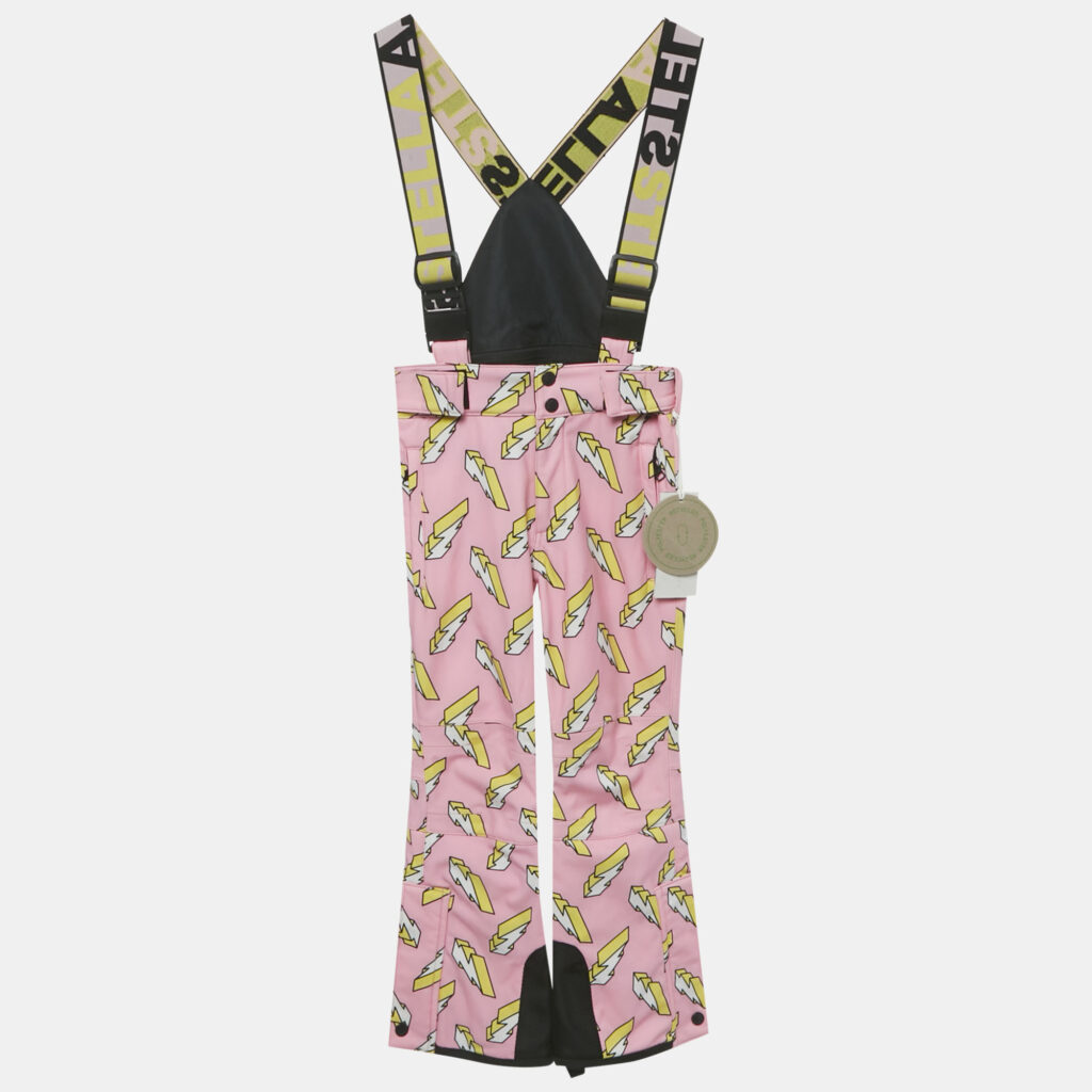 Stella McCartney Kids Pink Lightning Bolt Print Synthetic Ski Trousers 6 Yrs Stella McCartney Kids Pink Lightning Bolt Print Synthetic Ski Trousers 6 Yrs