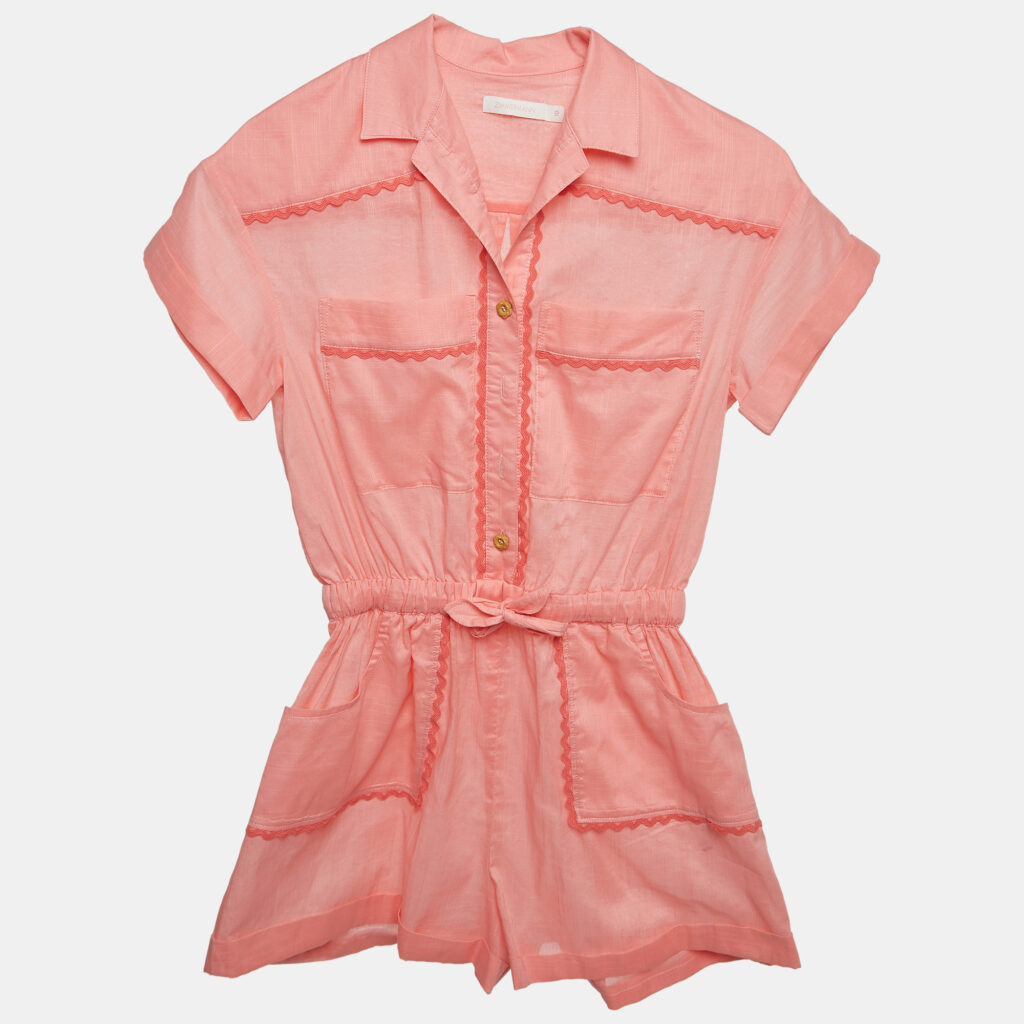 Zimmermann Pink Cotton Playsuit (10 Yrs) Zimmermann Pink Cotton Playsuit (10 Yrs)