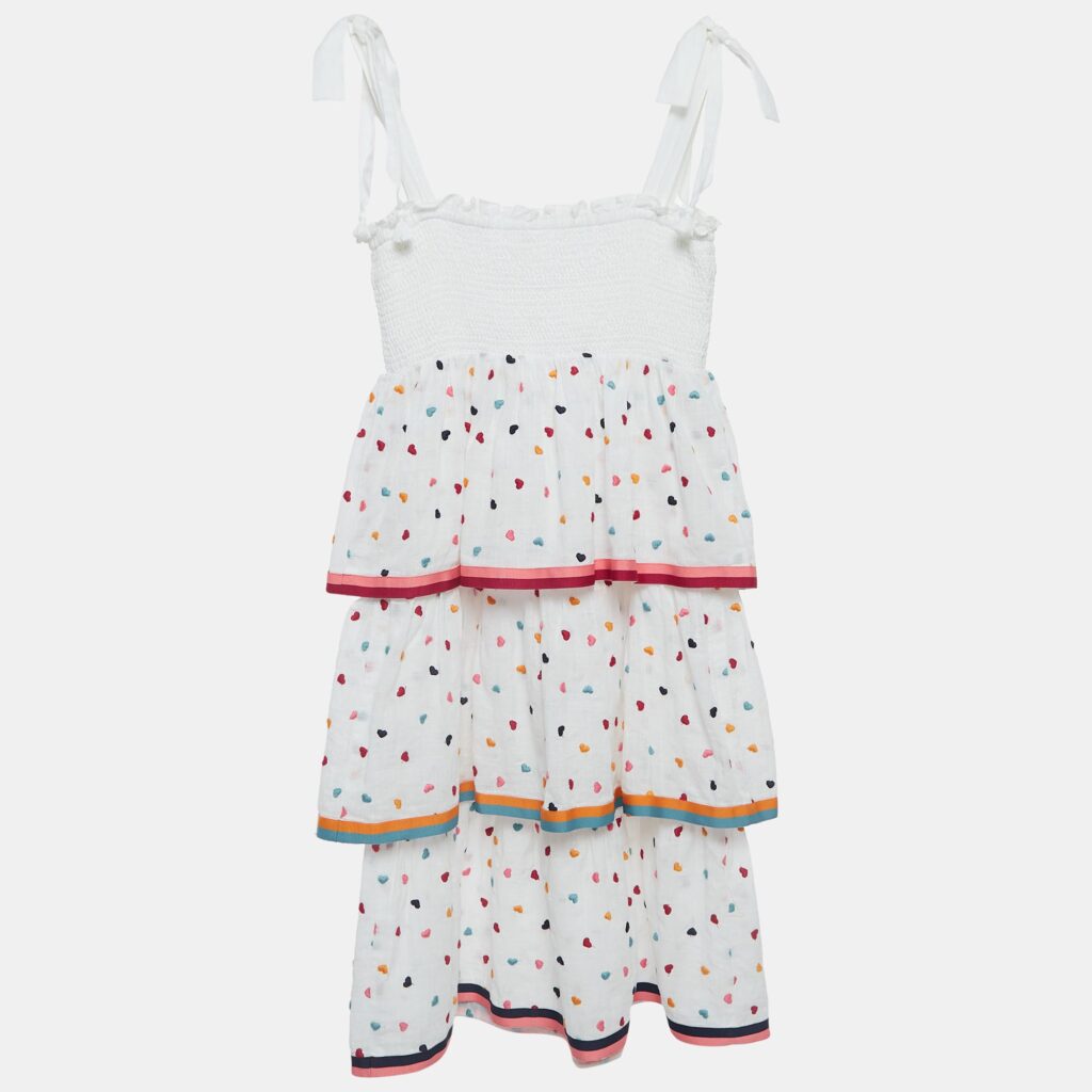 Zimmermann White Heart Embroidered Cotton Dress (10 Yrs) Zimmermann White Heart Embroidered Cotton Dress (10 Yrs)