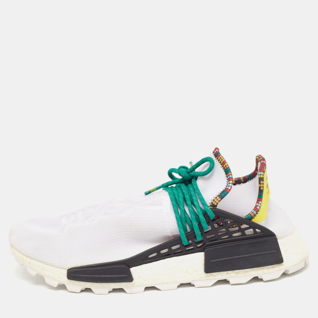 Pharrell Williams x Adidas White Fabric Human Body NMD Sneakers Size 46 2/3 Pharrell Williams x Adidas White Fabric Human Body NMD Sneakers Size 46 2/3