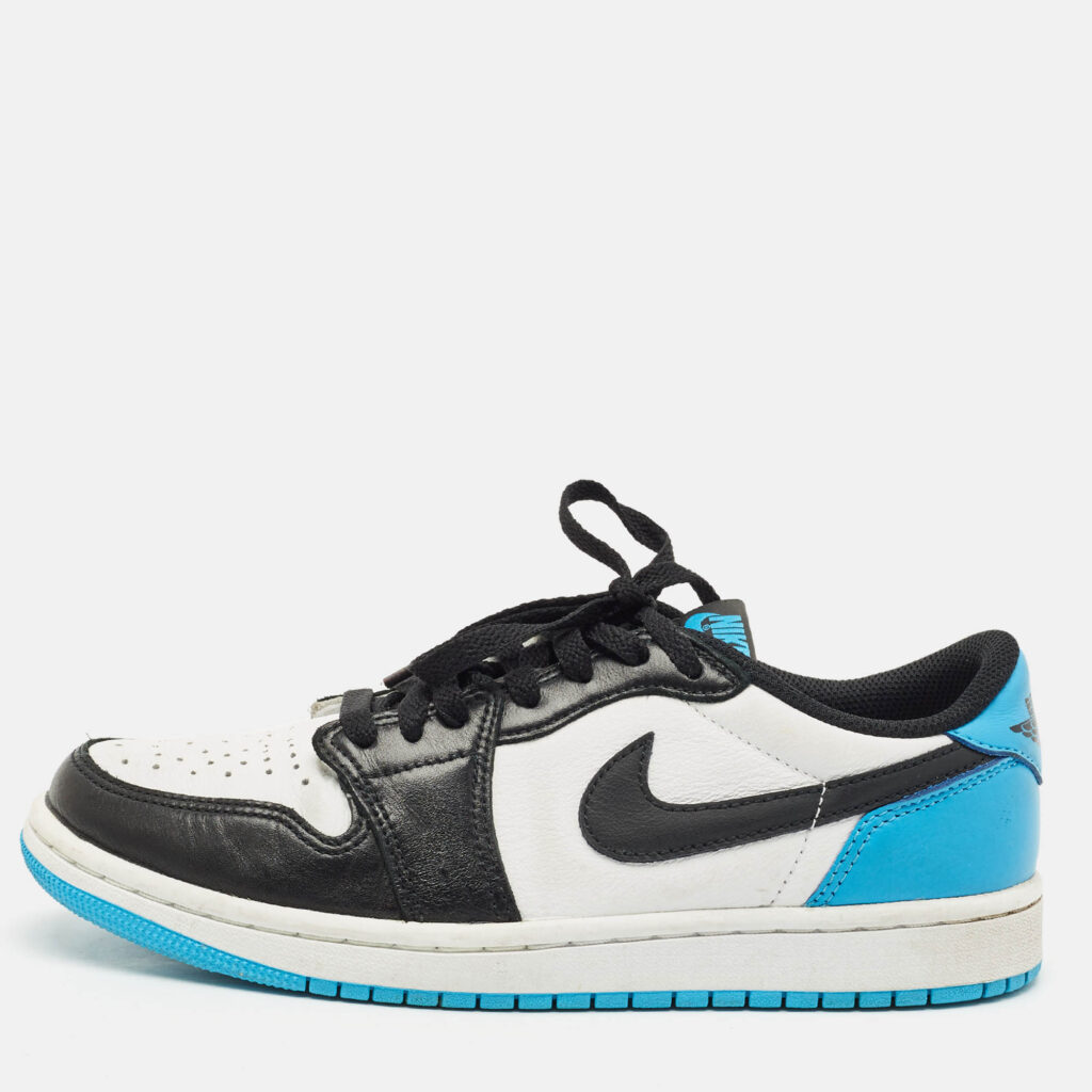Air Jordans Multicolor Leather Jordan 1 Low OG Power Blue Sneakers Size 40 Air Jordans Multicolor Leather Jordan 1 Low OG Power Blue Sneakers Size 40
